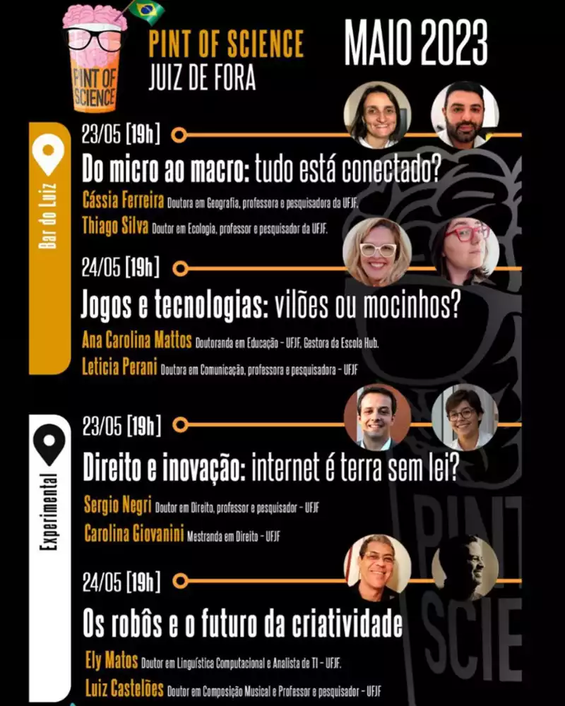 Pint of Science Juiz de Fora - programação